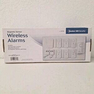 Bunker Hill Security Alarm System Magnetic Sensor Wireless Alarms Set of 6 NEW